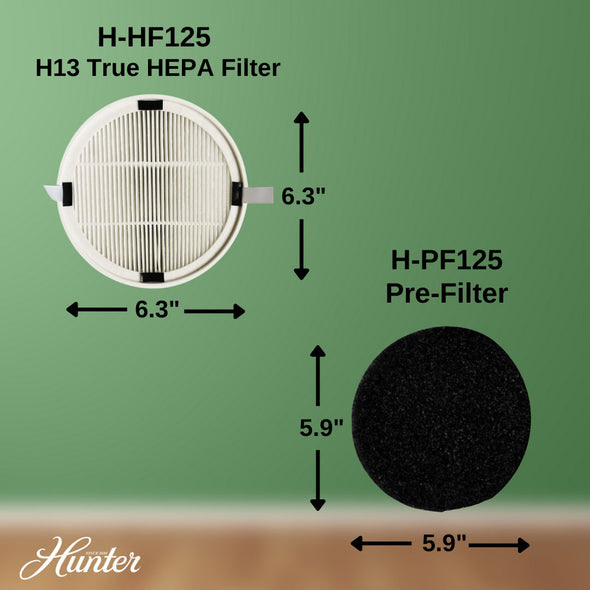 H-HF125-VP Replacement Air Purifier Filter Value Pack