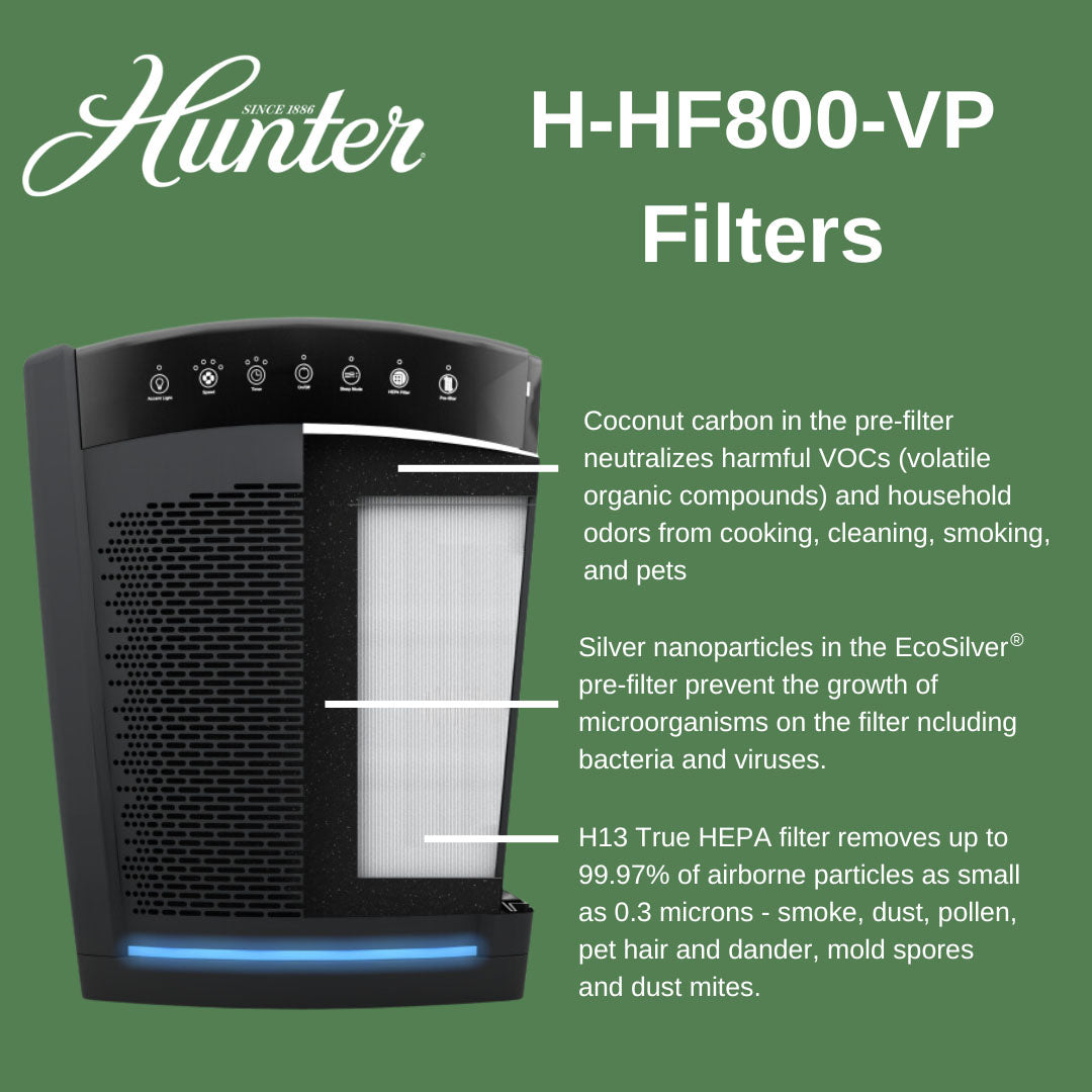Hunter H HF800 VP Replacement Air Purifier Filter Pack Value Pack 1