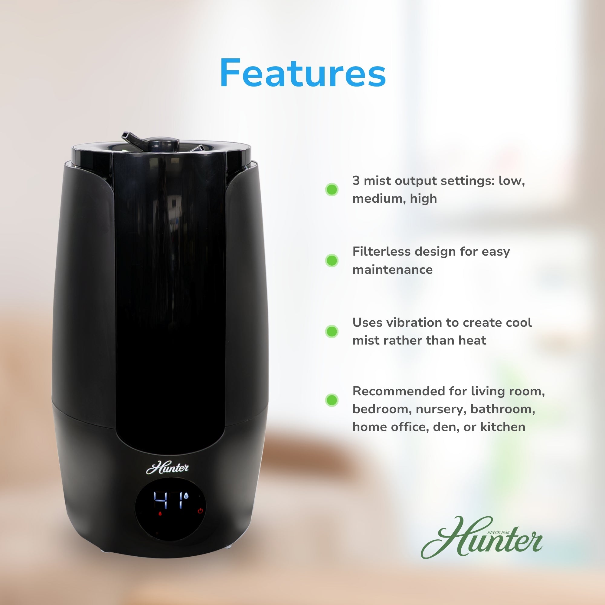 HHU400 Aspire Ultrasonic Humidifier| Hunter Fan Company