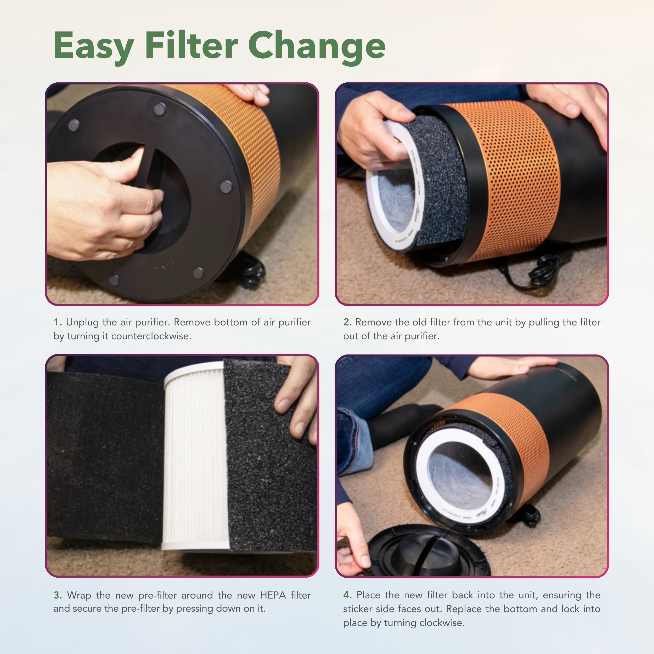 HP400 Round Tower Air Purifier | Hunter Fan Company