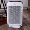 Hunter HP700 Medium Console Air Purifier, White, Sitting in Living Room